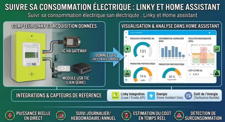Suivre sa consommation electrique avec le Linky et Home Assistant